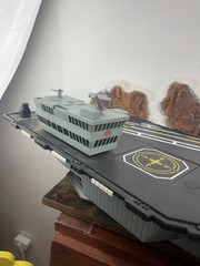 2001 Hasbro GI Joe USS Saratoga Motorized Aircraft Carrier Sounds Tested Working