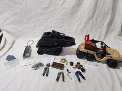 80s GI Joe Hasbro Parts Lot Devilfish Seat HISS Tank Desert Fox Vehicles Figures