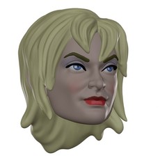 Balloon Lady Custom Action Figure Head 1:9 or 1:6 Mego