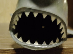 Chemtoy Official JAWS Shark w/sticker 1975 70s vintage Jaws movie