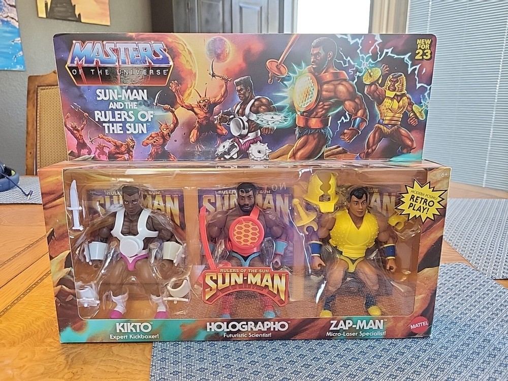 Mattel Masters of the Universe Sun-Man and Rulers of the Sun Action Figure (N)