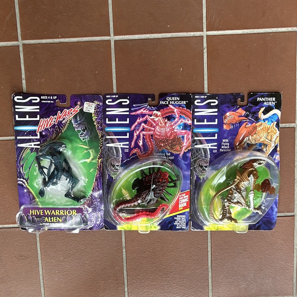 Kenner Aliens Action figure Lot Hive Wars 1998 & 1992 Alien queen Face /Panther