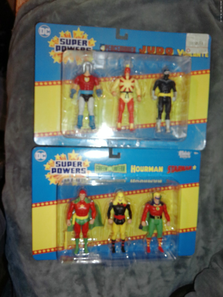 MCFARLANE DC SUPER POWERS 3 PACK- SET 1 and SET 2 (UNOPENED) MCFARLANE TOYS