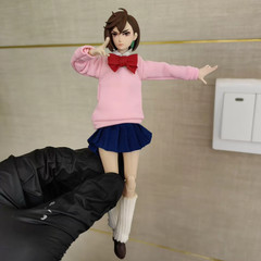 Painted 1/12 DAN DA DAN Ayase Momo Head Carving For 6″ Romankey Figure Body