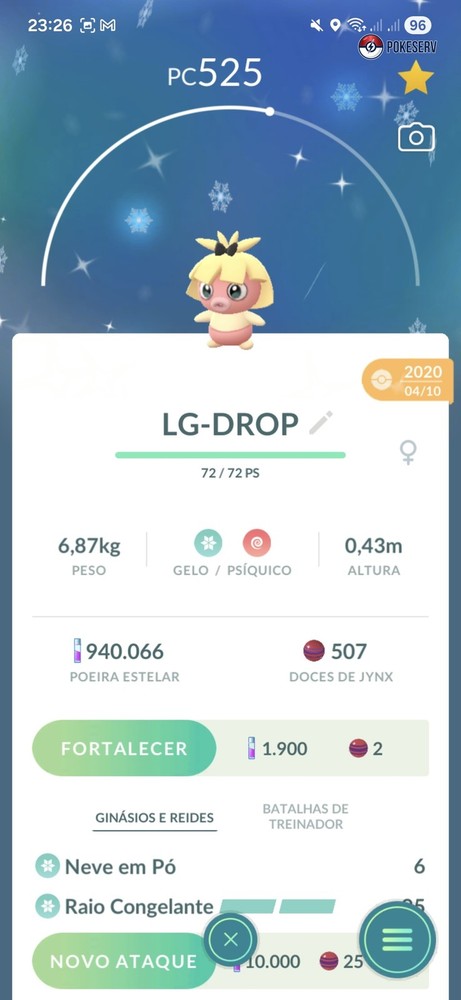 Shiny Smoochum Bow Hat Pokemon- Year 2020 – Guaranteed Lucky | GO