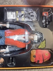 hot toys marty mcfly With Autograph And COA. Back To The Future