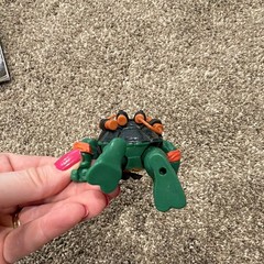 Vintage Teenage Mutant Ninja Turtles Michelangelo Action Figure w/ 2 nunchucks