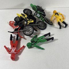 MXS Moto Extreme Sports Series 2 Tough Dirt Motorcycle Dirt Bike Lot Action Figs