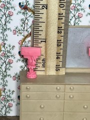 1:24 1950 Dollhouse MCM Flamingo Lamps Inspired by Marx (Non-Lighted)
