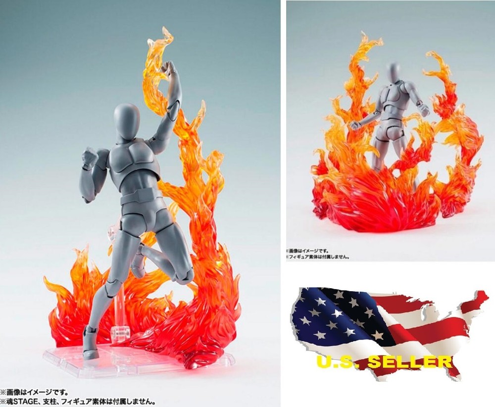 EFFECT BURNING FLAME D-Art Figma Kamen Rider 1/6 figure hot toys Gundam ❶USA❶