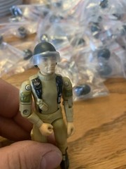 New Gi Joe Reproduction Visor And Helmet 2x Per Lot Fits OG Joes Dark Green