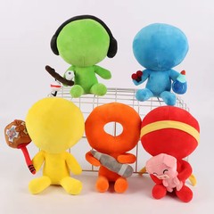 20cm Colorful Stickman Plush Toy Animation Stick Figure Soft Stuffed Doll Kids G