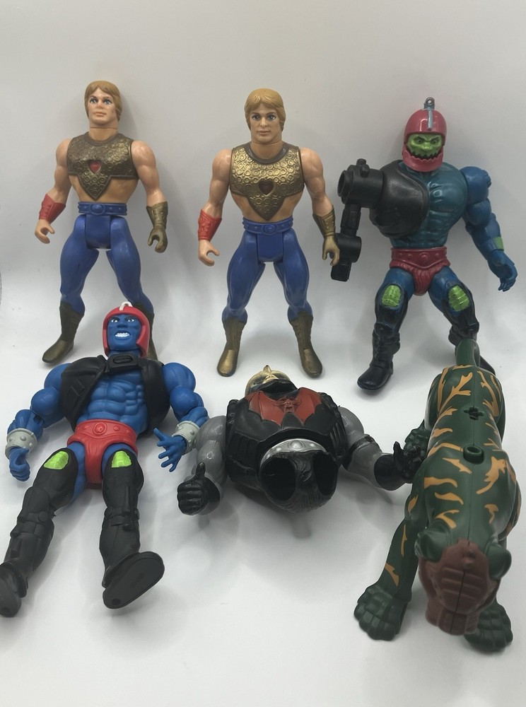 Vintage Mix He-Man MOTU Masters of the Universe Lot of 6 Action Figures