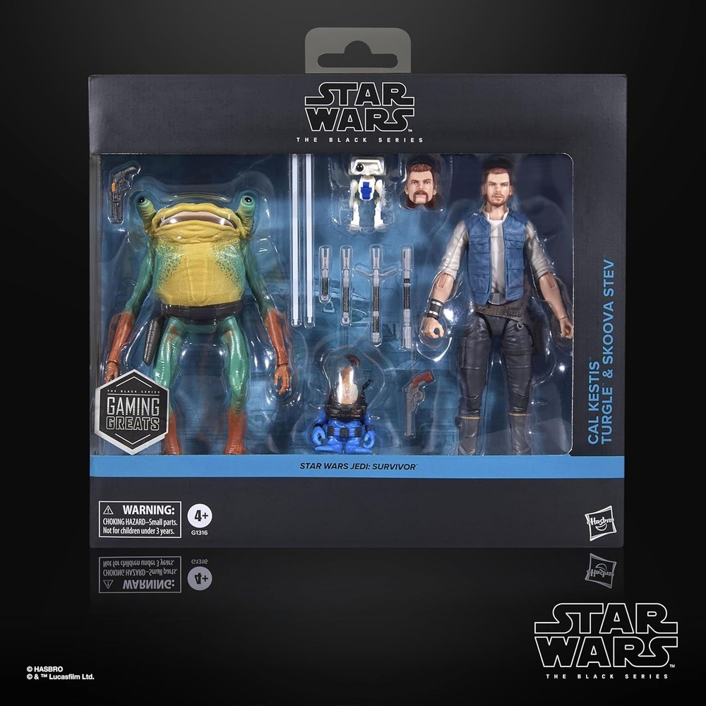 STAR WARS the Black Series Cal Kestis, BD-1, Turgle & Skoova Stev, Jedi: Survivo