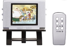 Tiny TV Classics Family Guy Edition Real Working Mini Television *READ* (T177)