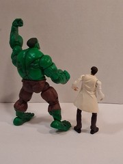 The Incredible Hulk “Gamma Punch Hulk W/ Bruce Banner” Figures 2004 ToyBiz