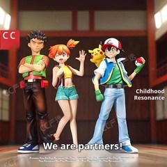 18cm 8cm Ash Ketchum Figure Misty Figrues Brock Figurine Pvc Gk Statue Anime