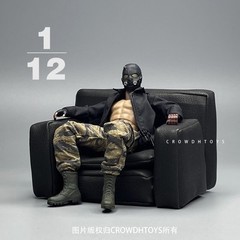1/12 Scale Solid Color Fashionable Sofa Model Toy Fit 6in 9in Doll Action Figure