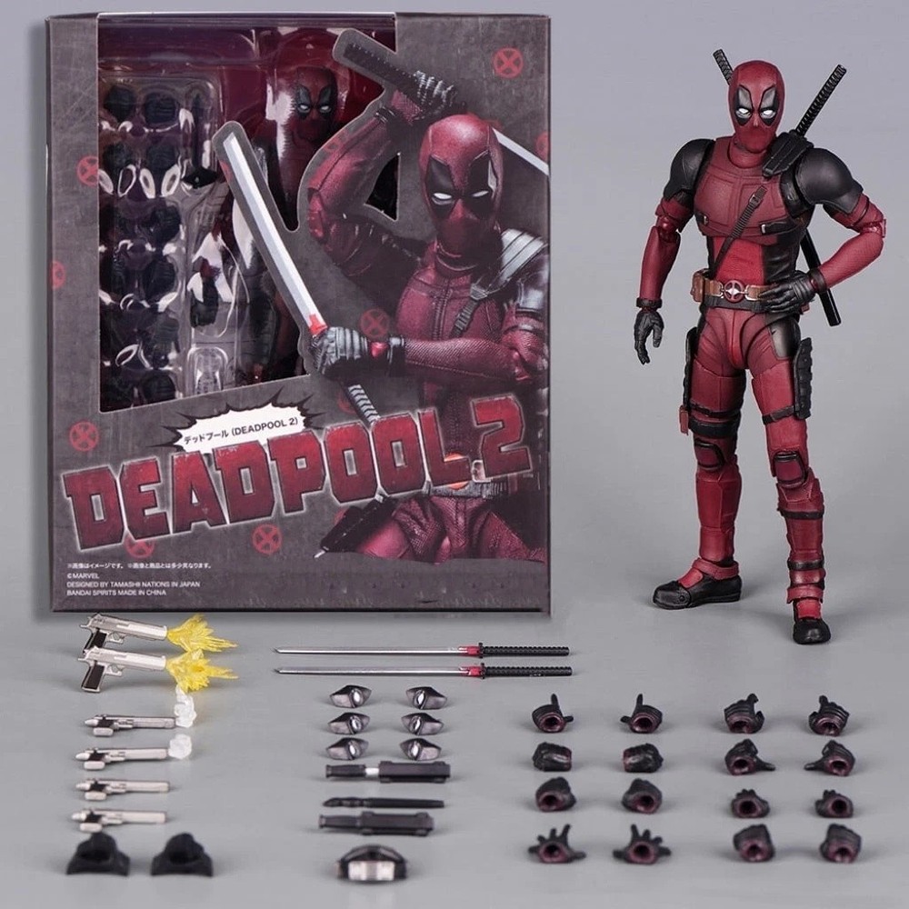 New S.H. Figuarts Deadpool 2 Marvel SHF Action Figure Movies Toy Gift Set
