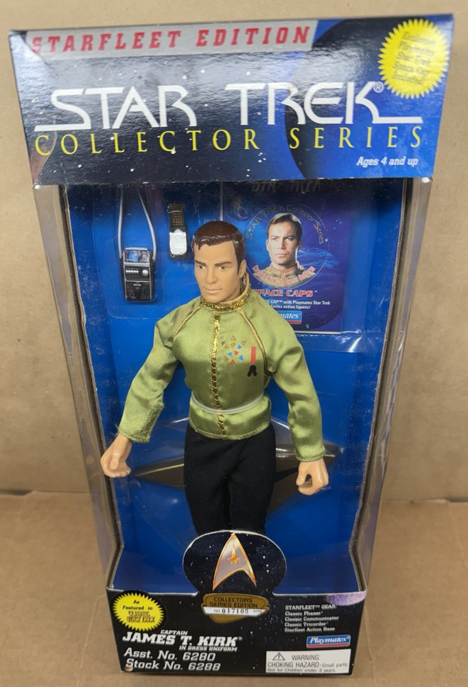 Star Trek Collector Series Captain James T Kirk Action Figure Playmates 1995 NIB