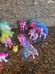 Subtract One The Pink W/yellow Hair Little Pony Lot Of 13 Now 12 & Plastic Horse