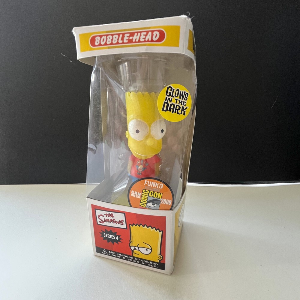 FUNKO 2008 COMIC CON SAN DIEGO SERIES 4 BART SIMPSON BOBBLE-HEAD /240