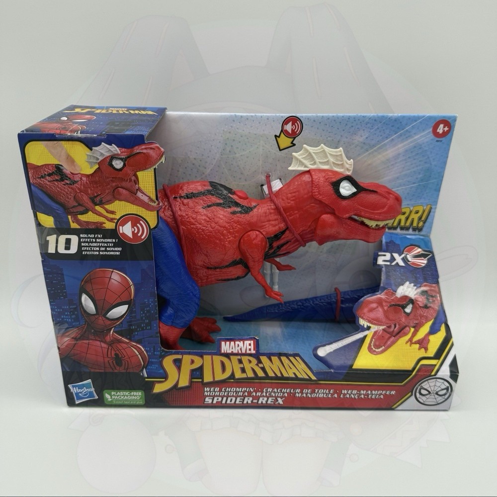 Marvel Spider-Man Web Chompin’ Spider-Rex T-Rex 16-Inch Action Figure w/ Sounds