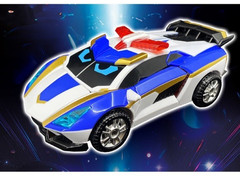 Metal Cardbot S Season2 BLUE COP TRINITY Transformer Robot Car Figure Toy 2024