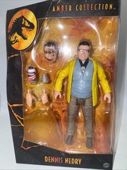 Mattel Jurassic Park Amber Collection Dennis Nedry GPG92 New Rare Sealed Newman