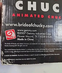 Animated Chucky Doll Bride of Chucky 2007 Gemmy 12″ Action Figure NOP