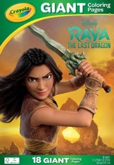 Crayola Giant Coloring Book, Featuring Raya and The Last Dragon, 18 Pages, Gift
