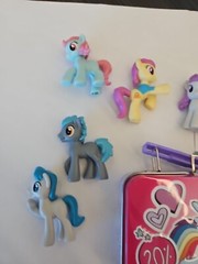 My Little Pony Toy Figures Lot Of 10 Various Years With Tin