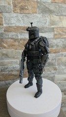 1/12 Boba Fett Black OPS Custom Repaint And Made Action Figure