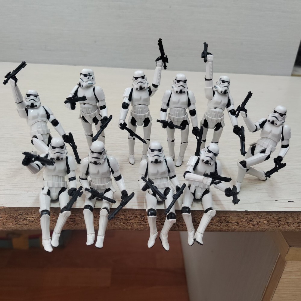 10pcs 3.75″ Star Wars Stormtroopers OTC Trilogy + 20 Guns – Full Articulated