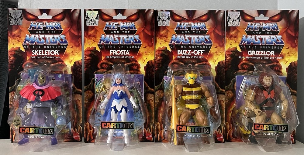 Masters Of The Universe Lot Cartoon Collection Skeletor, Frosta And Buzz-Off
