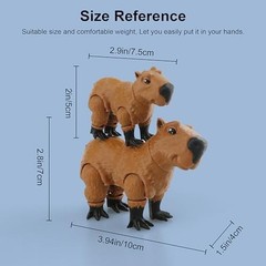 3D Printed Animals Capybara, Flexible Articulated Poseable 3D Printed Animals…