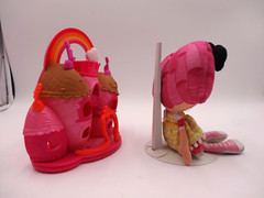 Lalaloopsy Tinies Sew Royal Castle Rainbow Cinder Slippers Doll Mini Cinder Clot