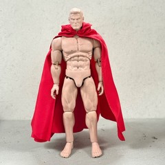 PB-HDC-RED: 1/12 wired Hooded cape for 6″ figure – Red