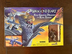 Kenner Vintage 1996 DRAGONHEART Evil Griffin Dragon and King Einon Set Sealed