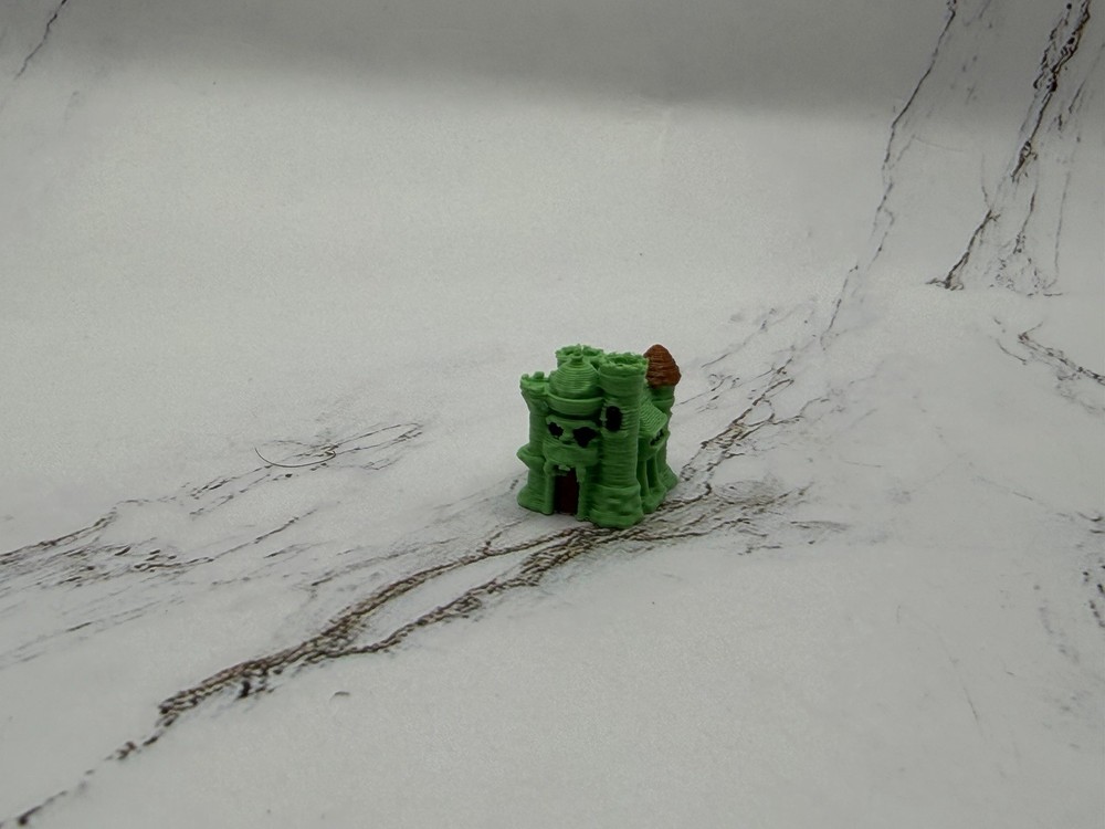 Mini Castle Gray Skull 1/10 Scale Diorama Terrain Tabletop RPG Miniature He-Man