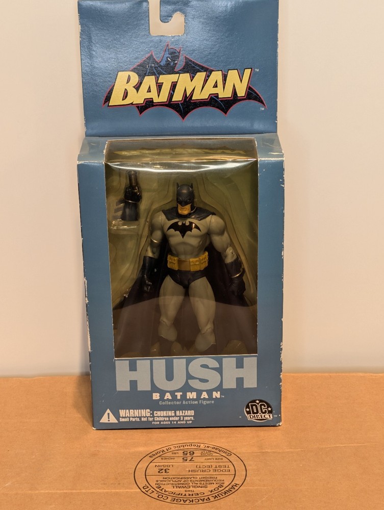 DC Direct Batman Hush Action Figure w/ Gun Jim Lee 2004 Gray/Black/Yellow