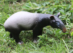 10.5cm Mini Tapir PVC Toy Wild Animal Figure Doll Kids Gift