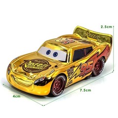Disney Pixar Cars Gold Silver Electroplated McQueen Darth Vader Figure Toy Gifts