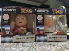 Back to the Future Marty Mcfly & Dr. Emmett Brown Handmade by Robots 144-145