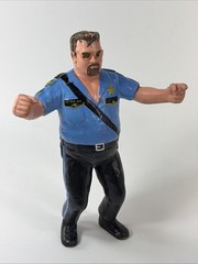 WWF LJN Superstars 1989 Big Bossman Black Card Wrestling Action Figure WWE