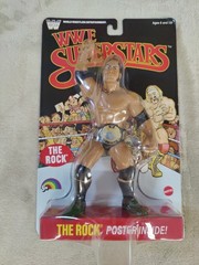 Mattel LJN WWE Superstars Series 3 THE ROCK Chase Black Card 💪🪨✊🔥