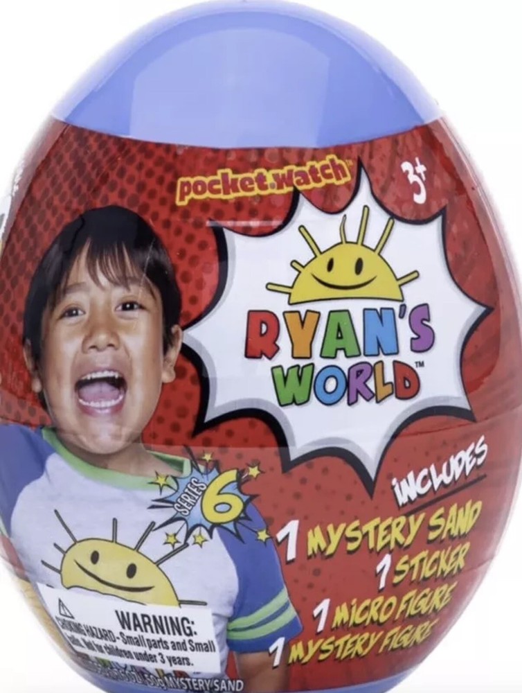 Ryan’s World Mini Mystery Egg, Purple Sticker Sand Micro Figure New Series 6