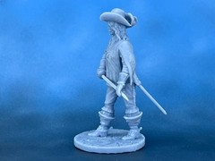 Musketeer Soldiers. Scale Miniature Resin Model for Collectors 40mm