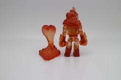 Marvel Minimates Series 48 HUMAN TORCH Clear Orange Translucent Flame Base