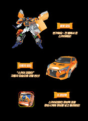 Hello Carbot The Braves Sky Refine Transformer Robot Car Cube Figure Toy